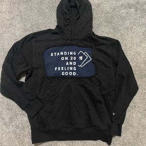 Black Hoodie with Graphic Print